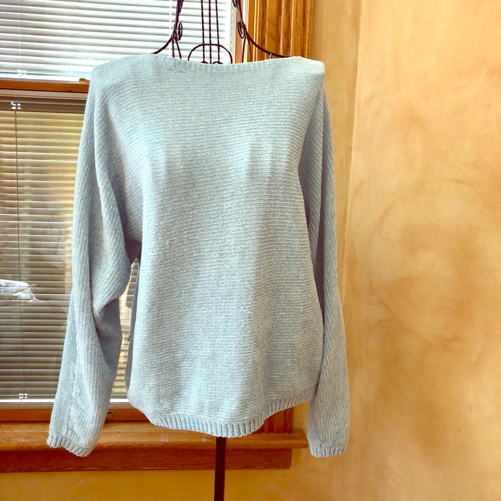 Soft boat neck sweater